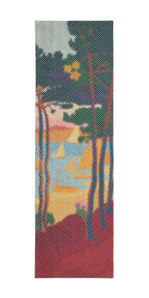 Wandbehang . SIGNAC . SEGEL UND PINIEN . edited by muse