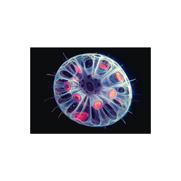 Postkarte Din A6 . DIGITAL BY NATURE . DIGITAL ABYSSES AI III . GLOSSY . edited by muse