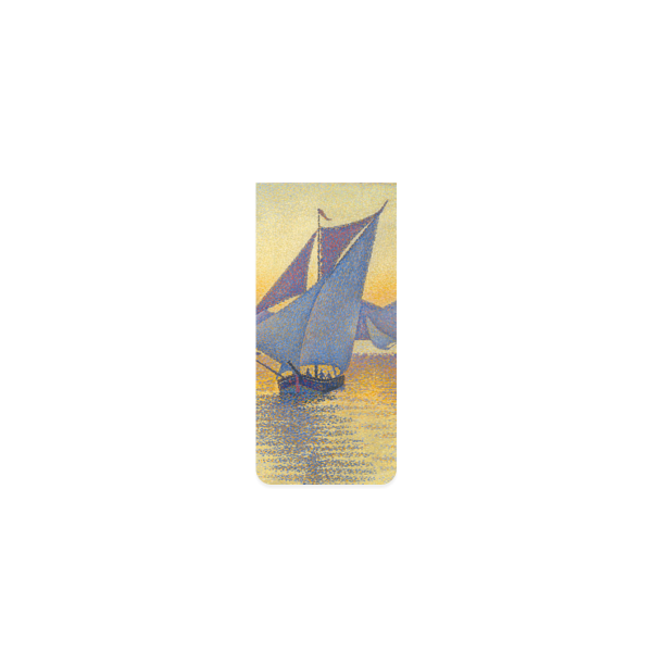 Lesezeichen . SIGNAC . DER HAFEN BEI SONNENUNTERGANG . edited by muse