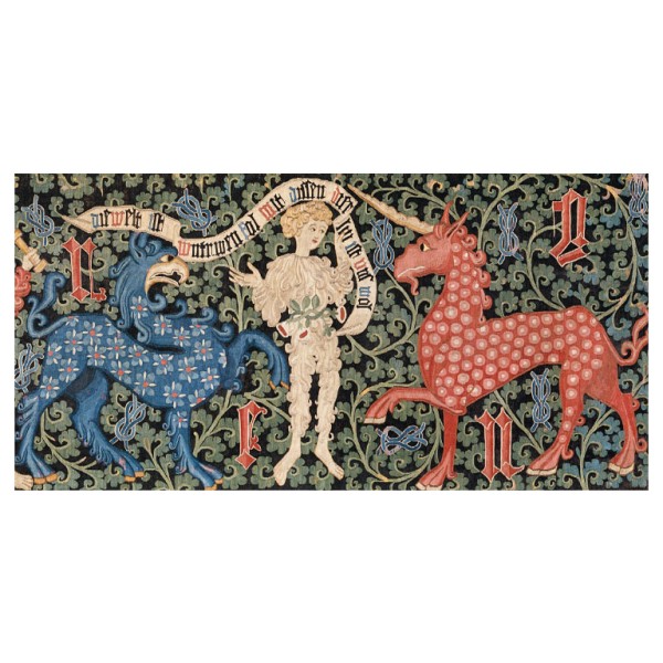 Postkarte Din lang . WILDE MÄNNER UND FABELTIERE . edited by muse