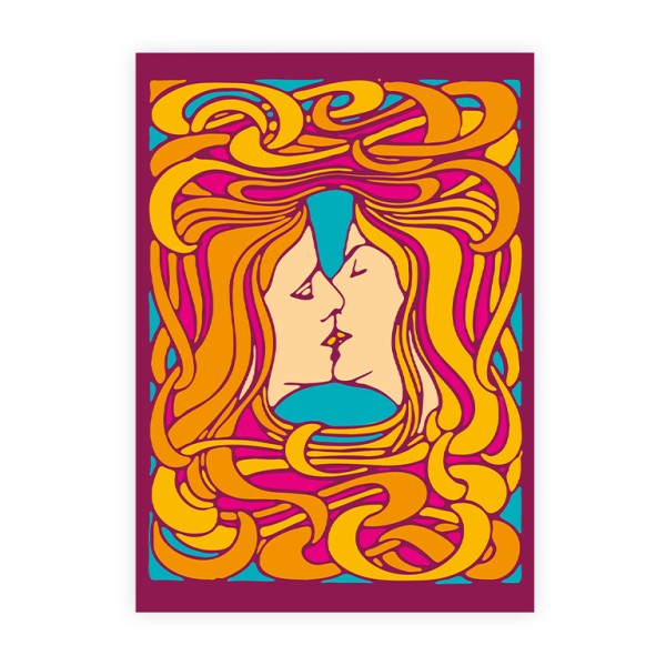 Print A3 . JUGENDSTIL . KUSS FARBE . edited by muse