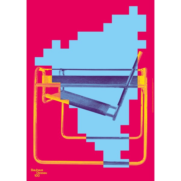 Poster . KLUBSESSEL . Bauhaus Dessau 100 . edited by muse