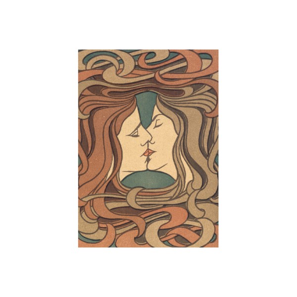 Postkarte Din A6 . DER KUSS . edited by muse