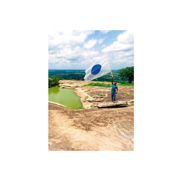 Postkarte Din A6 . ONE WORLD FLAG . AFRIKA . edited by muse