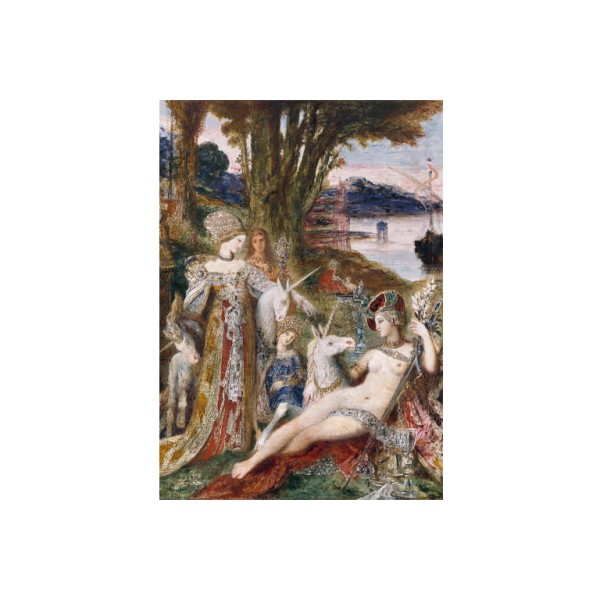 Postkarte Din A6 . DIE EINHÖRNER . MOREAU . edited by muse