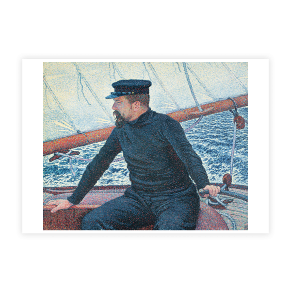 Print A3 . RYSSELBERGHE . PAUL SIGNAC AM STEUER DER OLYMPIA . edited by muse
