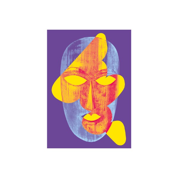 Postkarte Din A6 . METALLMASKE . Bauhaus Dessau 100 . edited by muse