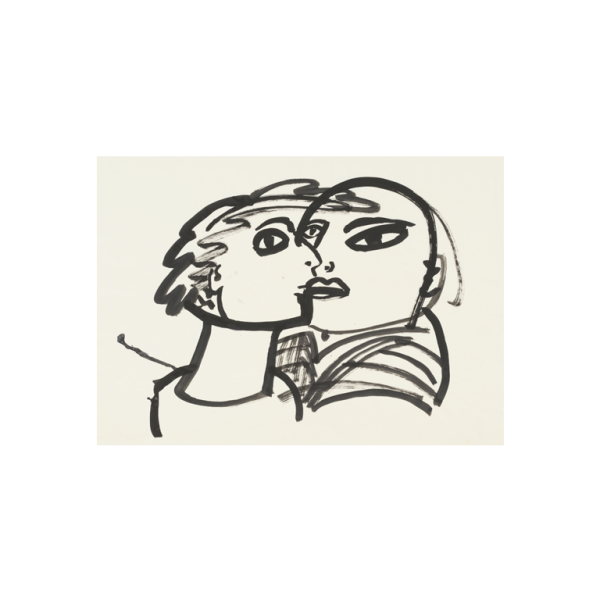 Postkarte Din A6 . ANNEMIRL BAUER . LIEBESPAARE . edited by muse