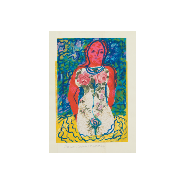 Postkarte Din A6 . ANNEMIRL BAUER . GEWALTPHANTASIEN . edited by muse