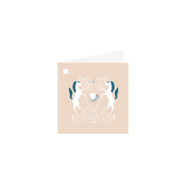 Geschenkkärtchen 5er Set . EINHORN WAPPEN . MICHELA FILIPPINI . edited by muse