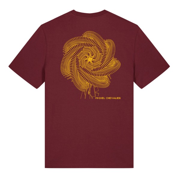 T-Shirt . DIGITAL BY NATURE . FRACTAL FLOWERS . Gelb . edited by muse