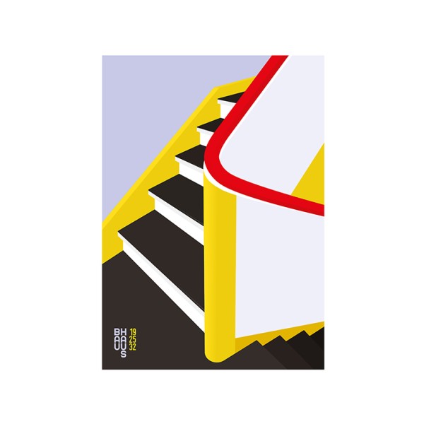 BAUHAUS TREPPENHAUS . KANDINSKY . Print . edited by muse