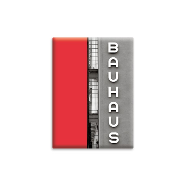 Magnet . BAUHAUS . SCHRIFTZUG ROT . edited by muse