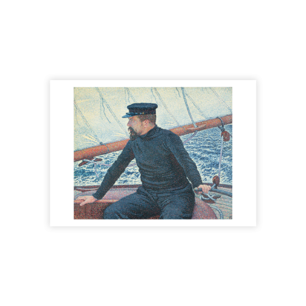 Postkarte Din A6 . RYSSELBERGHE . SIGNAC AM STEUER DER OLYMPIA . edited by muse