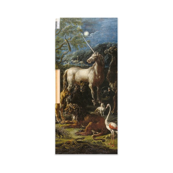 Notizblock . EINHORN . SCHÖPFUNG DER WELT . edited by muse