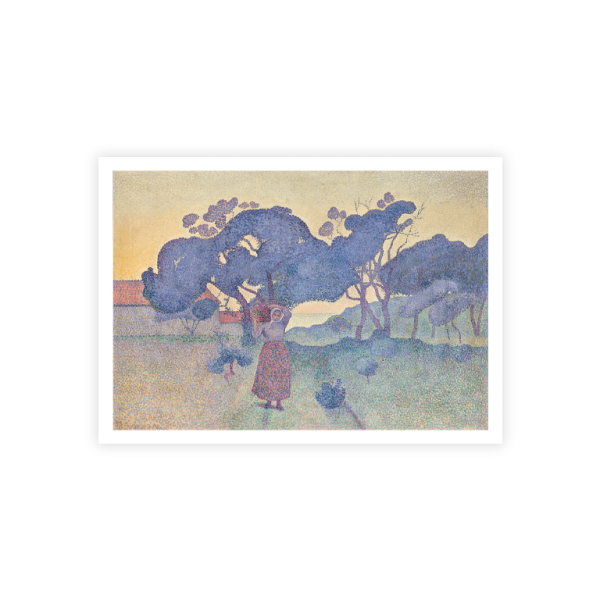 Postkarte Din A6 . CROSS . DER BAUERNHOF (ABEND) . edited by muse