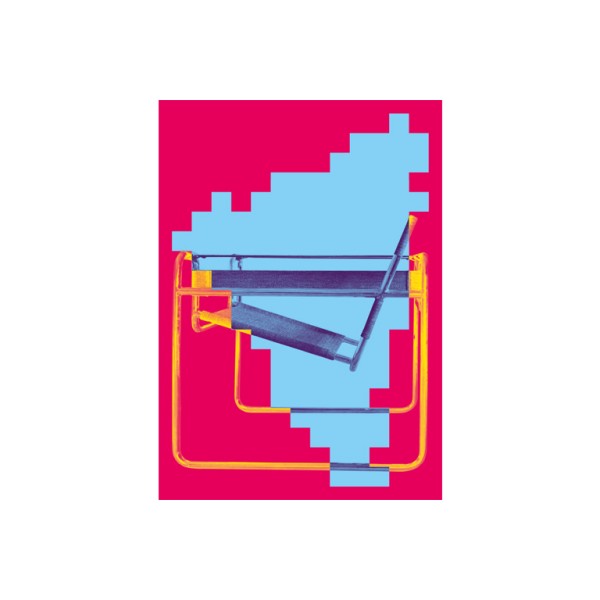 Postkarte Din A6 . KLUBSESSEL . Bauhaus Dessau 100 . edited by muse