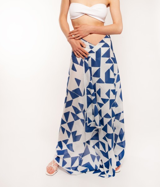 Pareo . TRIANGULO . Blau . edited by muse