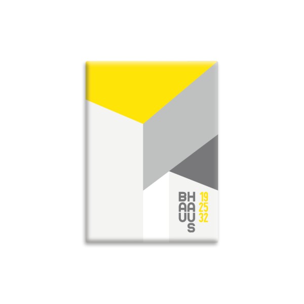 Magnet . BAUHAUS . DREIKLANG GELB . edited by muse